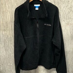 Columbia Classic Black Fleece Full-Zip With Zippered Pockets - XL